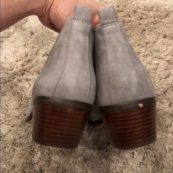 J. Crew Sawyer Gray Suede Leather Ankle Booties - Picture 5 of 8